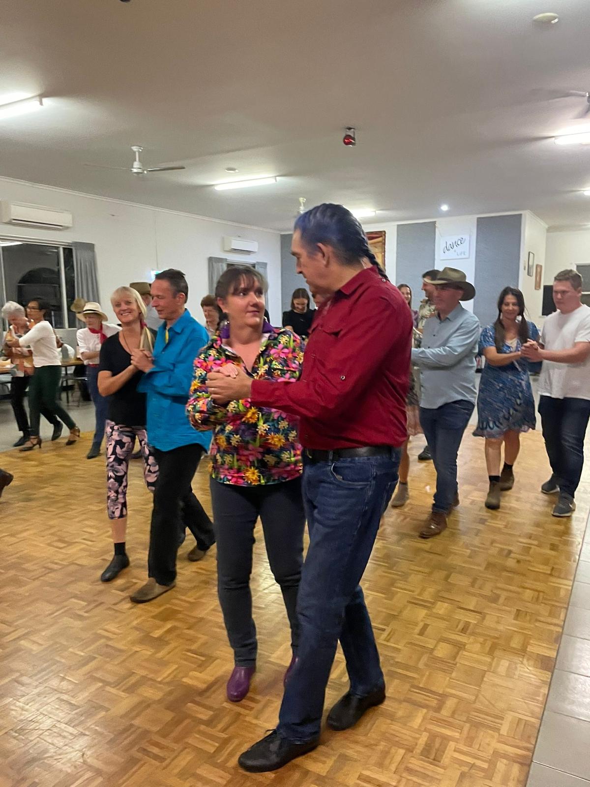 Social dance night at Hispanic Club Mareeba with couples dancing
